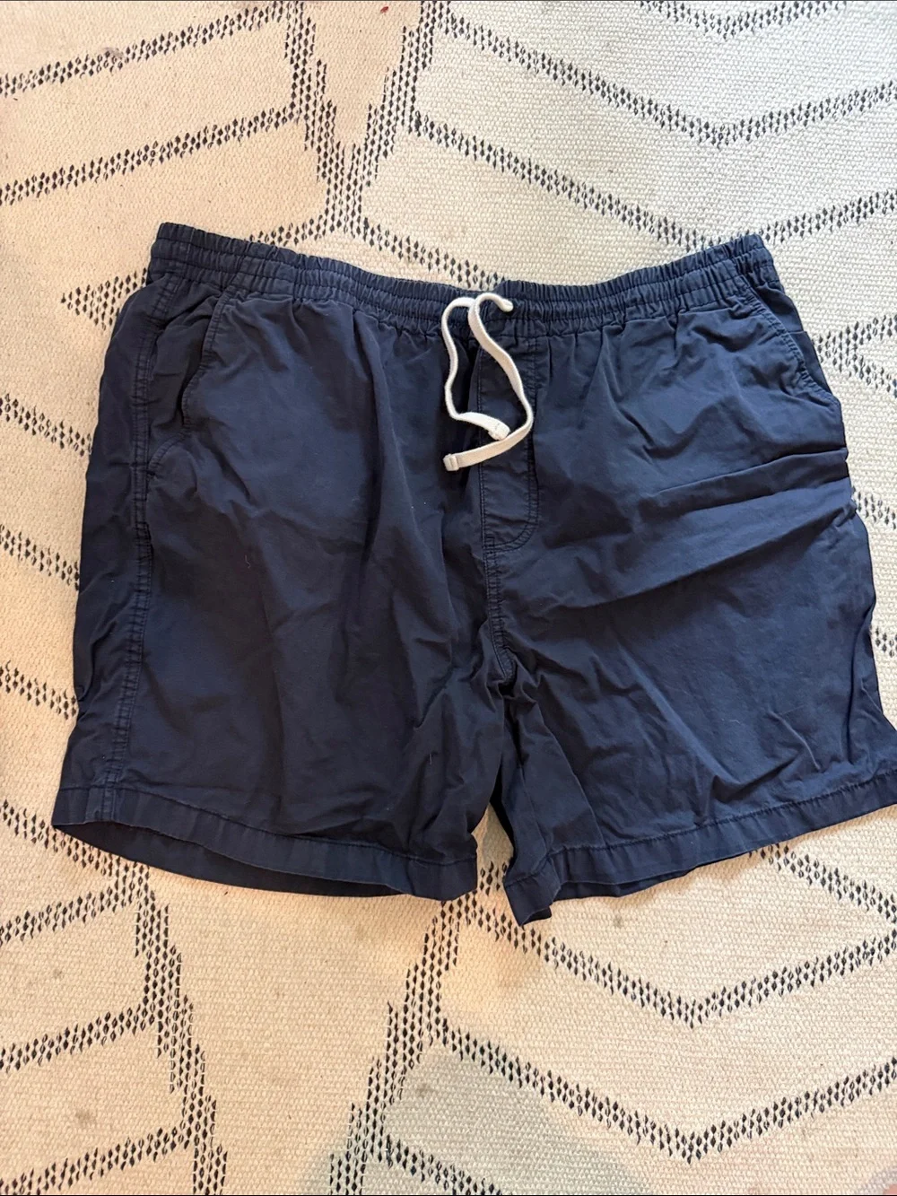 J. Crew Navy Athletic Shorts with White Drawstring